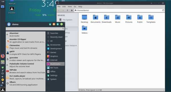 MX Linux review look and feel