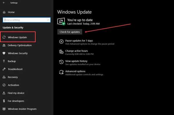 check windows update fix kernel security check failure blue screen