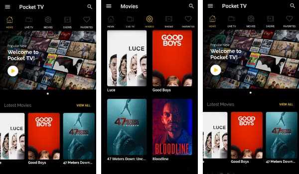 PocketTV best showbox alternatives