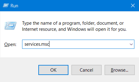 Open Windows Services Using Run Command
