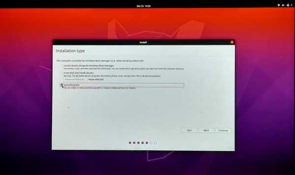 ubuntu install options