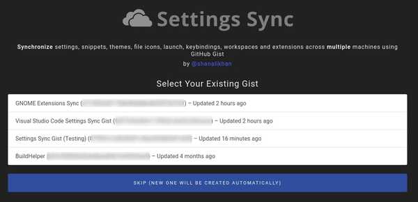 setting sync vs code extension