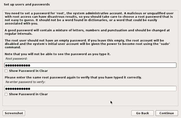 kali linux root password
