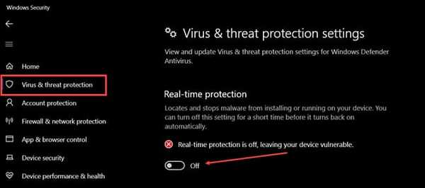 fix BSOD turn off antivirus