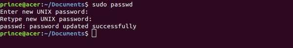 passwd command to change password in linux