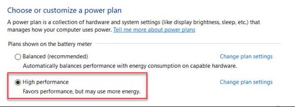 Change Power Options to Fix 100 Disk Usage Windows