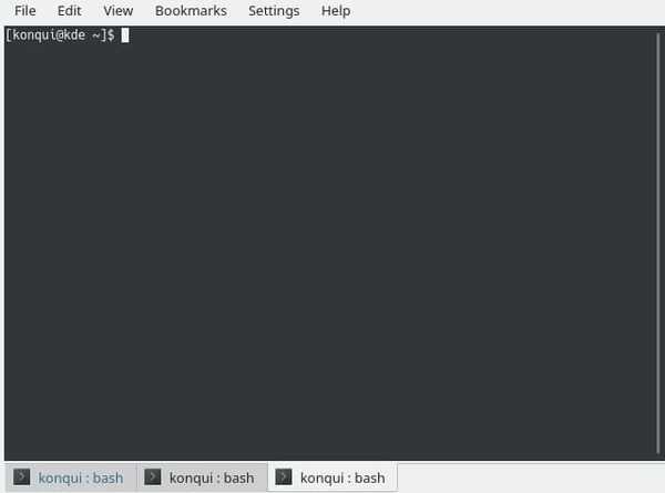 KDE Top Linux terminal emulator