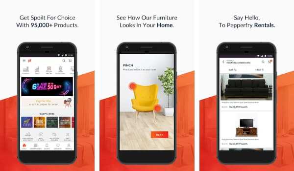 Pepperfry Online Furniture Shopping Apps