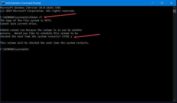 check disk kernel security check failure
