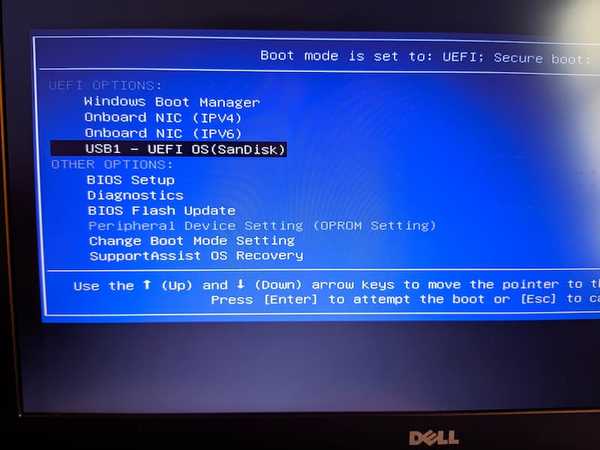 boot from usb