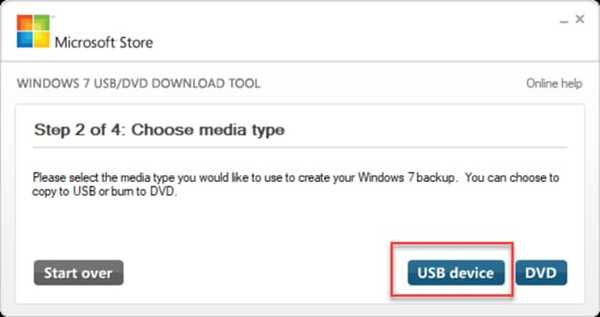 Choose USB as Media Device