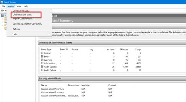 blue screen error event viewer 