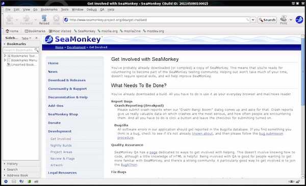 SeaMonkey one of the popular email client for linux
