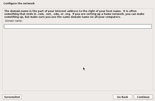 configuring network domain name