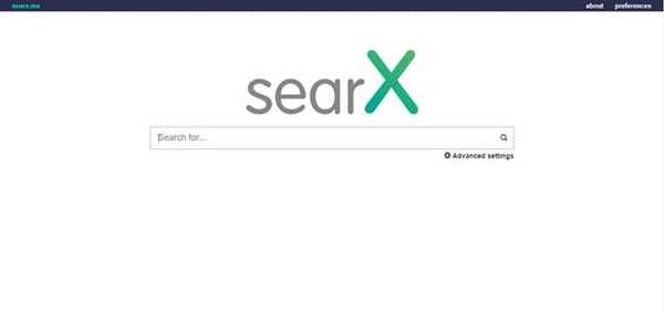 searX search engine