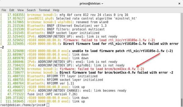 missing firmware name