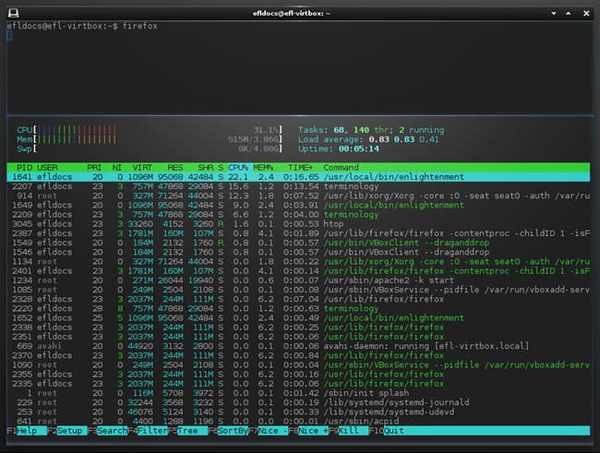 Terminology Top Linux terminal emulator