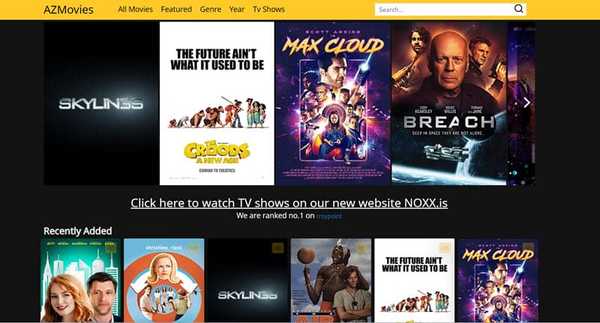 AZMovies free movie streaming site