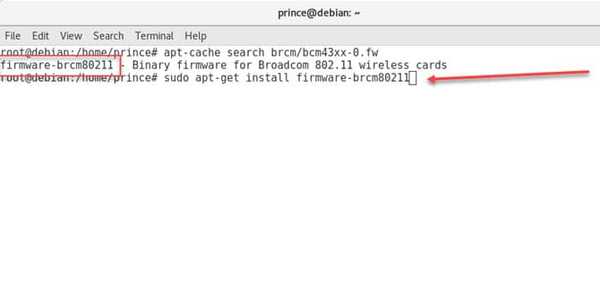 debian install broadcom wireless driver
