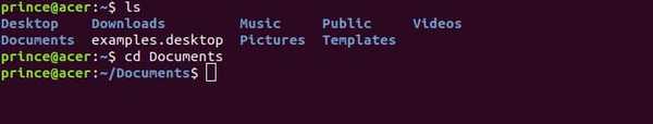 cd directory example