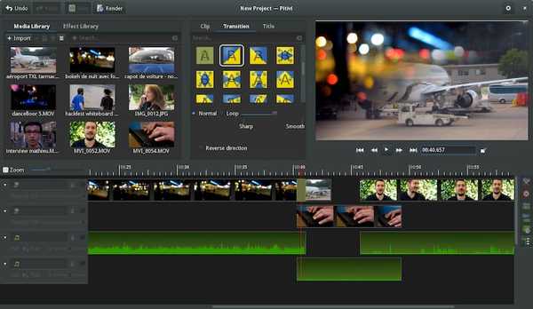 Pitivi open source video editor