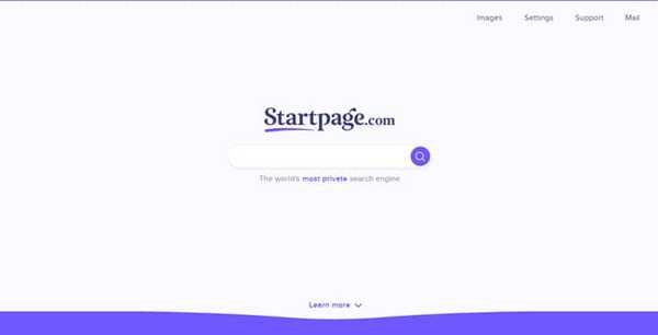 StartPage private search engine