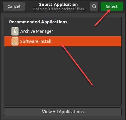 select software install