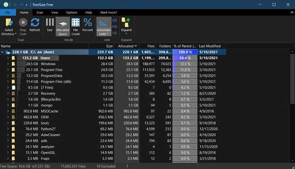 TreeSize Disk Space Analyzer